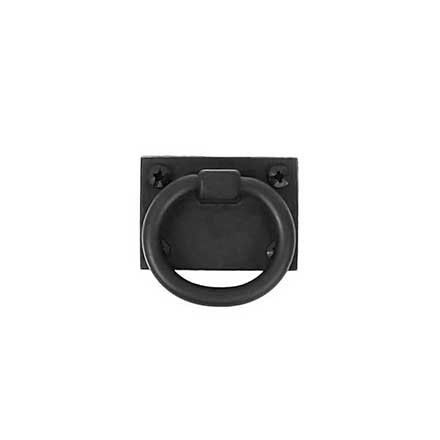 Acorn Manufacturing [APABP] Cast Aluminum Drawer Ring Pull - Matte Black Finish - 1 3/8&quot; L
