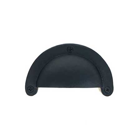 Acorn Manufacturing [APVBP] Forged Iron Drawer Bin Pull - Matte Black Finish - 3&quot; C/C - 3 5/8&quot; L