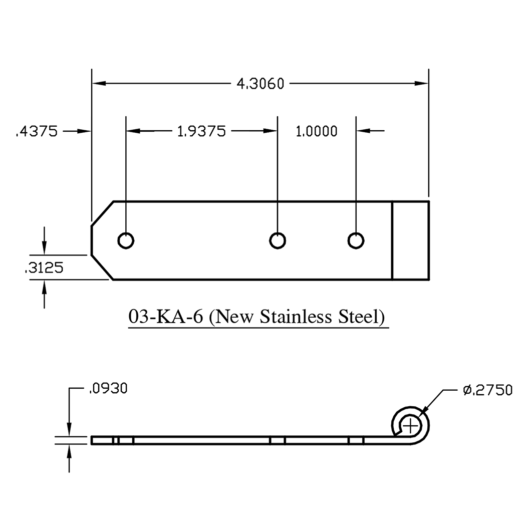 Acorn [AK3BR] Shutter Hinge Set