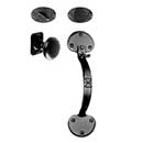 Acorn Manufacturing [ATZBD] Forged Iron Entrance Door Dummy Latch Set - Handle &amp; Knob - Double Bean - Matte Black Finish