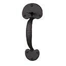 Acorn Manufacturing [RUTBD] Cast Iron Door Drop Latch Dummy Handle - Bean - Matte Black Finish - 9 1/2" L