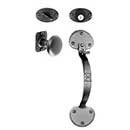 Acorn Manufacturing [ATZBI] Forged Iron Entrance Door Mortise Lockset - Handle & Knob - Double Bean - Matte Black Finish