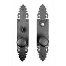 Acorn Manufacturing [WTMBI] Forged Iron Entrance Door Mortise Lockset - Double Knob &amp; Plate - Warwick w/ Knob - Matte Black Finish