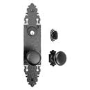 Acorn Manufacturing [WUGBI] Forged Iron Entrance Door Mortise Lockset - Double Knob - Warwick w/ Knob - Matte Black Finish