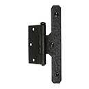 Acorn Manufacturing [RH9BQ] Steel Door H-Hinge - Half Surface Mount - Rough - Matte Black Finish - 7" H x 1 9/16" W - Pair