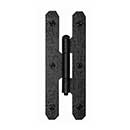 Acorn Manufacturing [RH7BQ] Steel Door H-Hinge - Surface Mount - Flush - Rough - Matte Black Finish - 7&quot; H x 2 1/2&quot; W - Pair