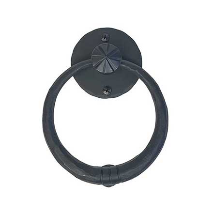 Acorn Manufacturing [IMBBP] Forged Iron Door Knocker - Sonoma - Matte Black Finish - 5 1/8&quot; Dia.