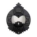 Acorn Manufacturing [WMZBG] Forged Iron Door Knocker - Warwick Ring - Matte Black Finish - 3 1/2" Dia.