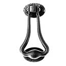 Acorn Manufacturing [RM4BG] Forged Iron Door Knocker - Bean - Matte Black Finish - 6 1/2" L