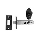 Acorn Manufacturing [AMLBP] Forged Iron Door Mortise Privacy Bolt - Bean - Smooth - 2-3/8&quot; Backset - Matte Black Finish