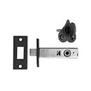 Acorn Manufacturing [RLFBP] Forged Iron Door Mortise Privacy Bolt - Heart - Rough - 2-3/4" Backset - Matte Black Finish