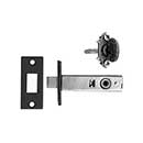 Acorn Manufacturing [WLFBP] Forged Iron Door Mortise Privacy Bolt - Warwick - Rough - 2-3/4&quot; Backset - Matte Black Finish