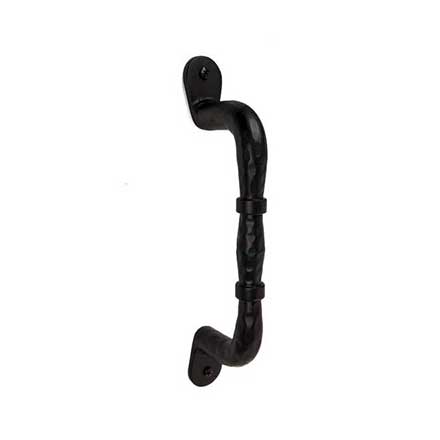 Acorn Manufacturing [IPEBP] Forged Iron Door Pull - Canterbury - Flat Black Finish - 12 1/2&quot; L