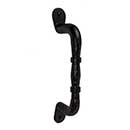 Acorn Manufacturing [IPEBP] Forged Iron Door Pull - Canterbury - Flat Black Finish - 12 1/2" L