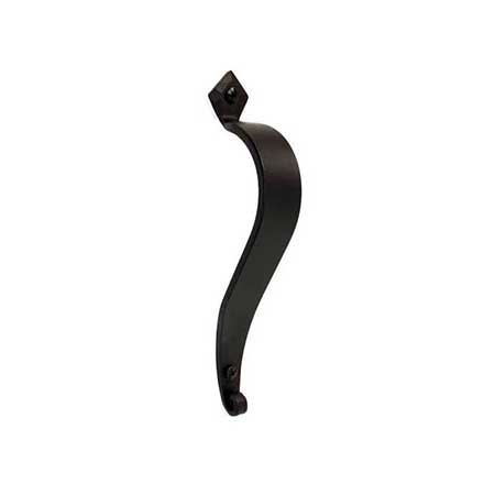 Acorn Manufacturing [IPFBP] Forged Iron Door Pull - Seville - Flat Black Finish - 9 5/8&quot; L