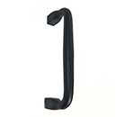 Acorn Manufacturing [IRQBP] Forged Iron Door Pull - Square End - Flat Black Finish - 10" L