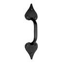 Acorn Manufacturing [RP1BP] Cast Iron Door Pull - Double Heart - Large - Flat Black Finish - 10 1/2&quot; L