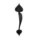 Acorn Manufacturing [RPABP] Cast Iron Door Pull - Double Heart - Light Duty - Flat Black Finish - 9" L