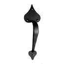 Acorn Manufacturing [RPKBP] Cast Iron Door Pull - Heart - Large - Flat Black Finish - 11" L