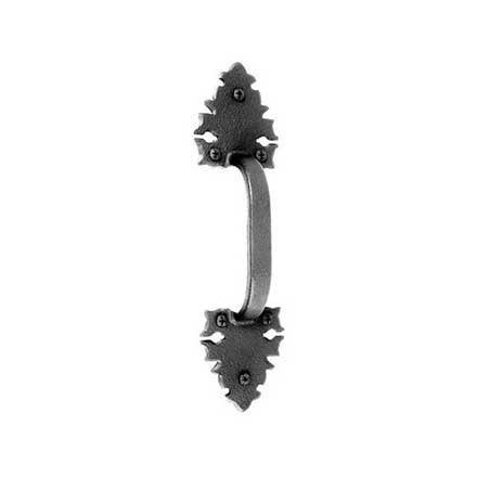 Acorn Manufacturing [WP1BP] Cast Iron Door Pull - Warwick - Large - Flat Black Finish - 10 3/4&quot; L