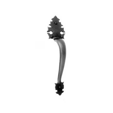 Acorn Manufacturing [WP8BP] Cast Iron Door Pull - Warwick - Large - Flat Black Finish - 13 1/2&quot; L