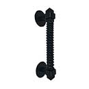 Acorn Manufacturing [IPDBP] Forged Iron Door Pull - Castille - Flat Black Finish - 12 1/2" L