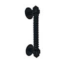 Acorn Manufacturing [IPDBP] Forged Iron Door Pull - Castille - Flat Black Finish - 12 1/2&quot; L