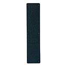 Acorn Manufacturing [RMLBP] Steel Door Push Plate - Rectangular - Rough - Matte Black Finish - 3 5/16&quot; W x 15&quot; L