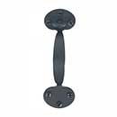 Acorn Manufacturing [AT9BR] Steel Door Rim Latch Set - Bean Design - Smooth - Matte Black Finish - 6 7/8&quot; L