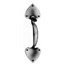 Acorn Manufacturing [ATUBD] Forged Iron Door Thumb Latch Dummy Handle - Heart Design - Smooth - Matte Black Finish - 12 3/16&quot; L