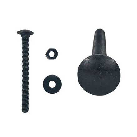 Acorn Manufacturing [AQQB9] Steel Carriage Bolt - Nut &amp; Washer - Black Finish - 3/8&quot; x 5&quot; L - 100 Pack