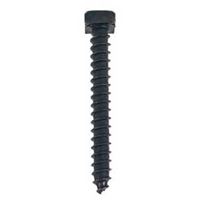 Acorn Manufacturing [AS4B9] Stainless Steel Lag Screw - Square Head - Black Finish - 1/4" x 2" L - 100 Pack
