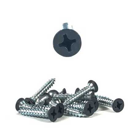 Acorn Manufacturing [AQJB9] Steel Wood Screw - Flat Head - Phillips - #12 x 1 1/4&quot; L - 100 Pack