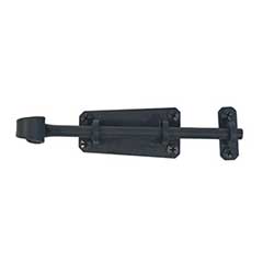 Acorn Manufacturing [RL5BP] Forged Iron Gate Slide Bolt - Smooth - Matte Black Finish - 7&quot; L
