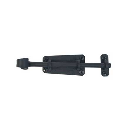 Acorn Manufacturing [RL5BP] Forged Iron Gate Slide Bolt - Smooth - Matte Black Finish - 7&quot; L