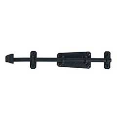 Acorn Manufacturing [RL6BP] Forged Iron Gate Slide Bolt - Smooth - Matte Black Finish - 9 3/4&quot; L