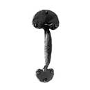 Acorn Manufacturing [RTPBR] Forged &amp; Cast Iron Gate Thumb Latch Set - Bean End - Matte Black Finish - 3&quot; Thick Gate - 9 5/8&quot; L