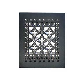 Acorn Manufacturing [GR1BG] Cast Iron Grille - Black Finish - 8" x 10"