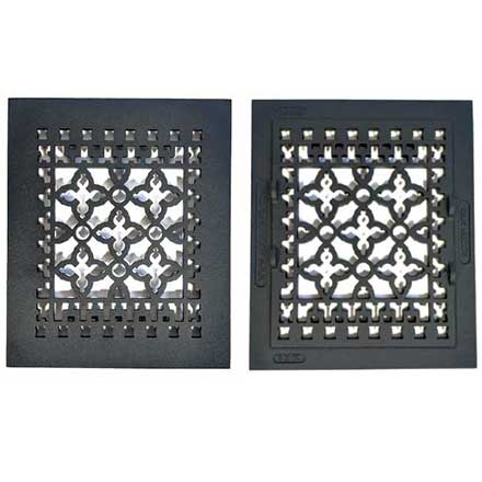 Acorn Manufacturing [GR1BG] Cast Iron Grille - Black Finish - 8&quot; x 10&quot;