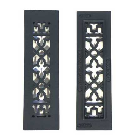 Acorn Manufacturing [GR2BG] Cast Iron Grille - Black Finish - 2&quot; x 10&quot;
