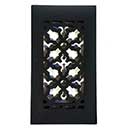 Acorn Manufacturing [GR5BG] Cast Iron Grille - Black Finish - 4" x 8"