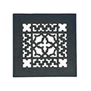 Acorn Manufacturing [GR9BG] Cast Iron Grille - Black Finish - 6" x 6"