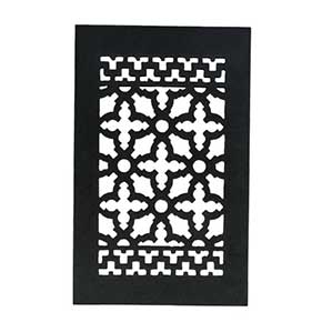 Acorn Manufacturing [GRABG] Cast Iron Grille - Black Finish - 6" x 10"