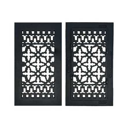 Acorn Manufacturing [GRBBG] Cast Iron Grille - Black Finish - 6&quot; x 12&quot;