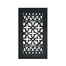 Acorn Manufacturing [GRBBG] Cast Iron Grille - Black Finish - 6" x 12"