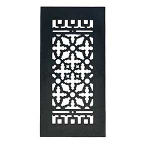 Acorn Manufacturing [GRCBG] Cast Iron Grille - Black Finish - 6" x 14"