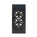 Acorn Manufacturing [GR6BG] Cast Iron Grille - Black Finish - 4" x 10"