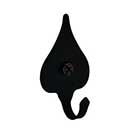 Acorn Manufacturing [AM3BP] Forged Iron Wall Hook - Heart - Large - Black Finish - 7/8&quot; Proj.