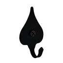 Acorn Manufacturing [AM3BP] Forged Iron Wall Hook - Heart - Large - Black Finish - 7/8" Proj.