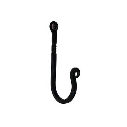 Acorn Manufacturing [AM9BP] Forged Iron Wall Hook - Utility - Black Finish - 2&quot; Proj.